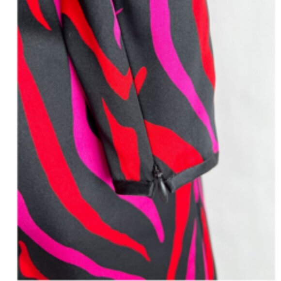 Vintage Stanley Platos Martin Ross Silk Satin 80's Regency Glam Party Dress XS - Picture 9 of 14